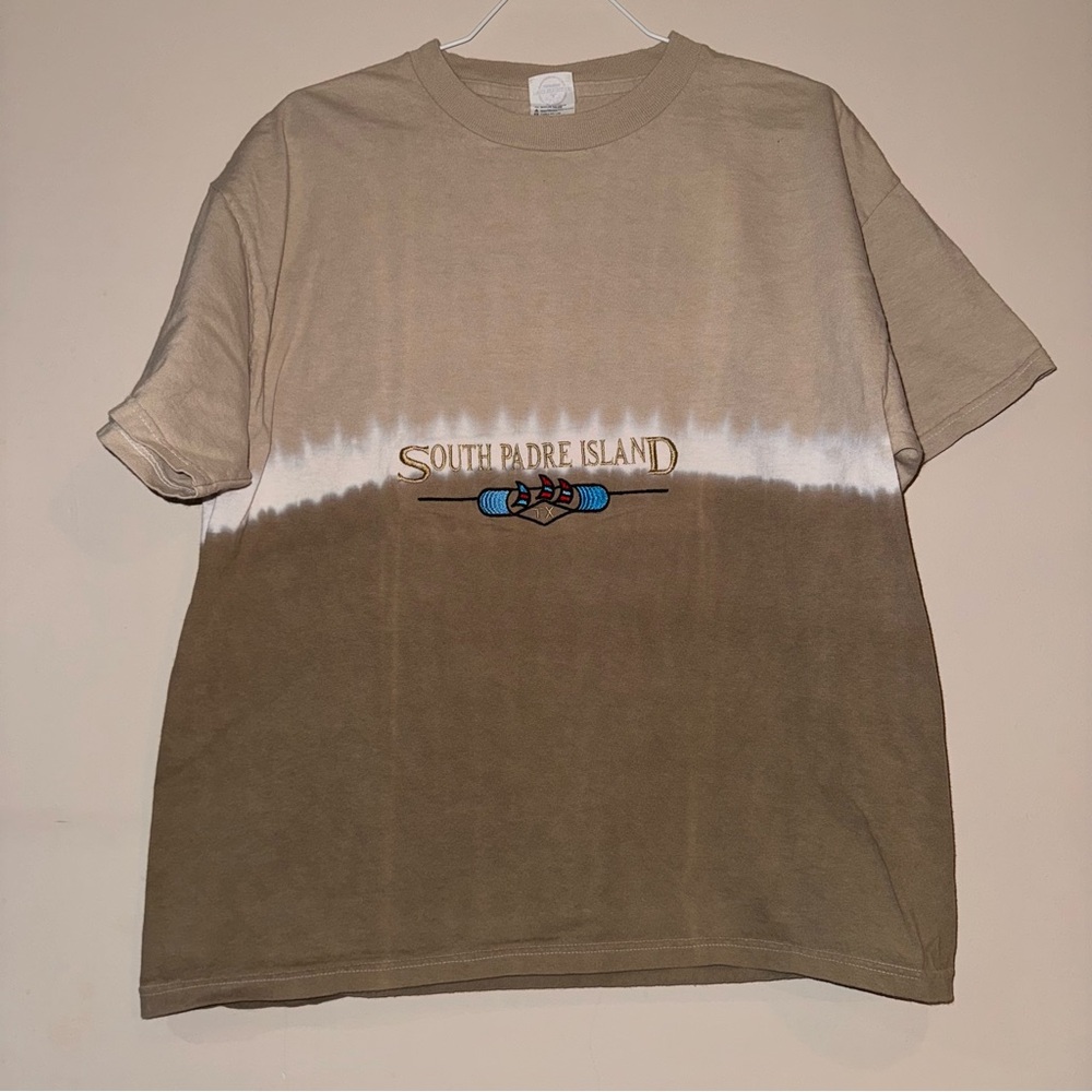 Delta Beige and Brown South Padre Island Tee